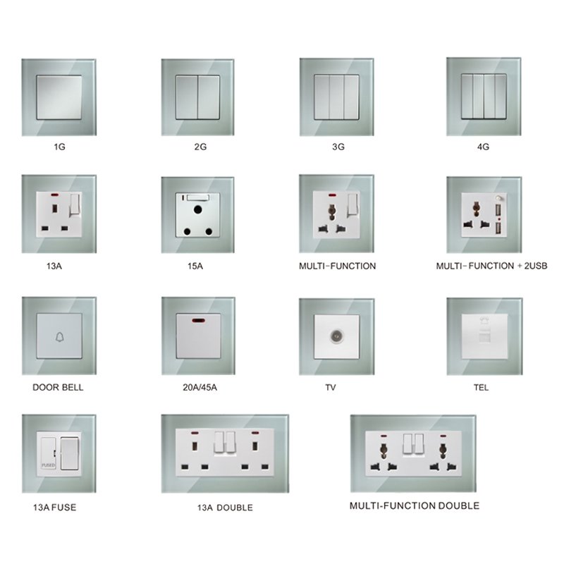 Abuk China Fitting New Design Electric Switch Board Double Wall Plug Socket 13a Switches And Sockets With 2 Usb Port Uk